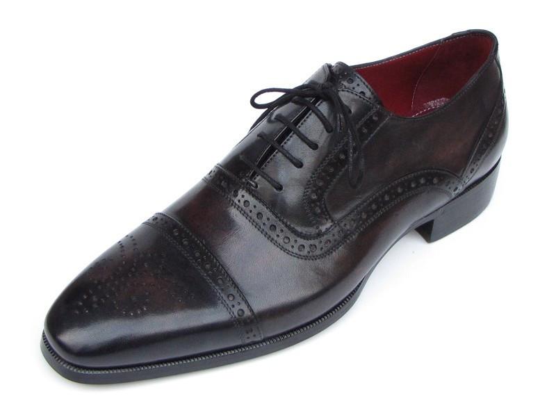 Rizziani - Men's Captoe Oxfords Bronze & Black Shoes