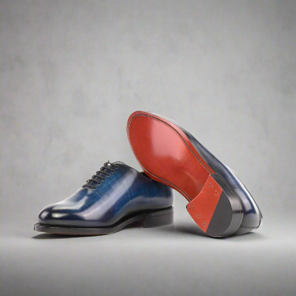 PDR1 - Patina Denim Special red bottoms oxford dress shoes