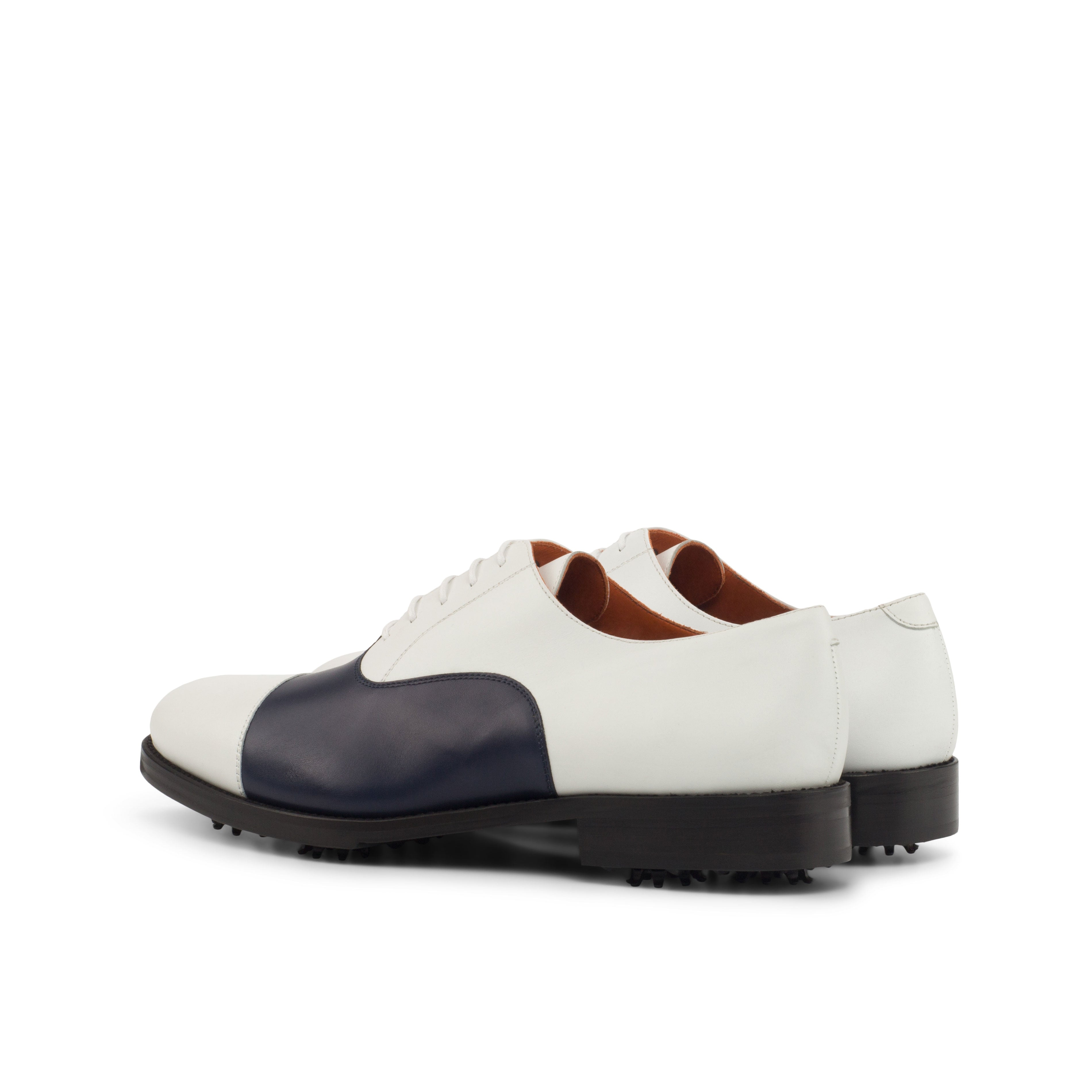 Vivessa - leather oxfords golf shoes in Black & White