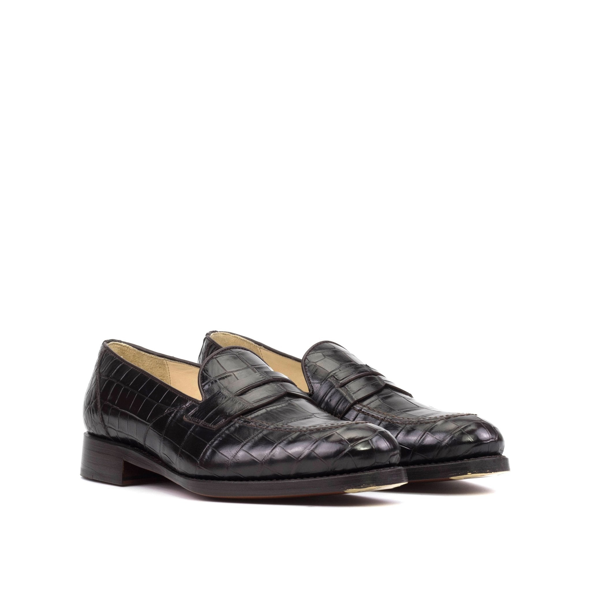 Dralyon - Real Exotic Crocodile/alligator skin leather red bottoms loafers