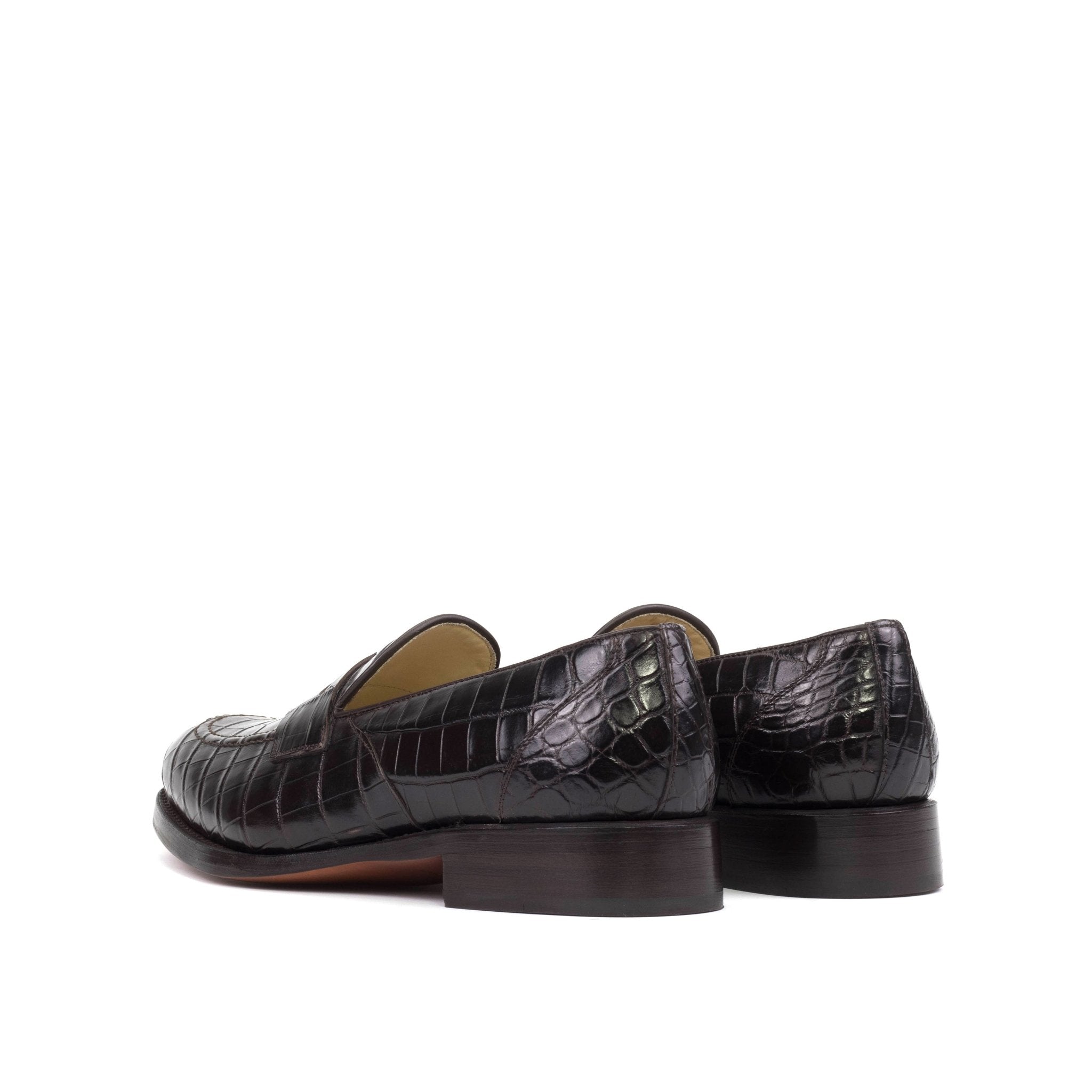 Dralyon - Real Exotic Crocodile/alligator skin leather red bottoms loafers