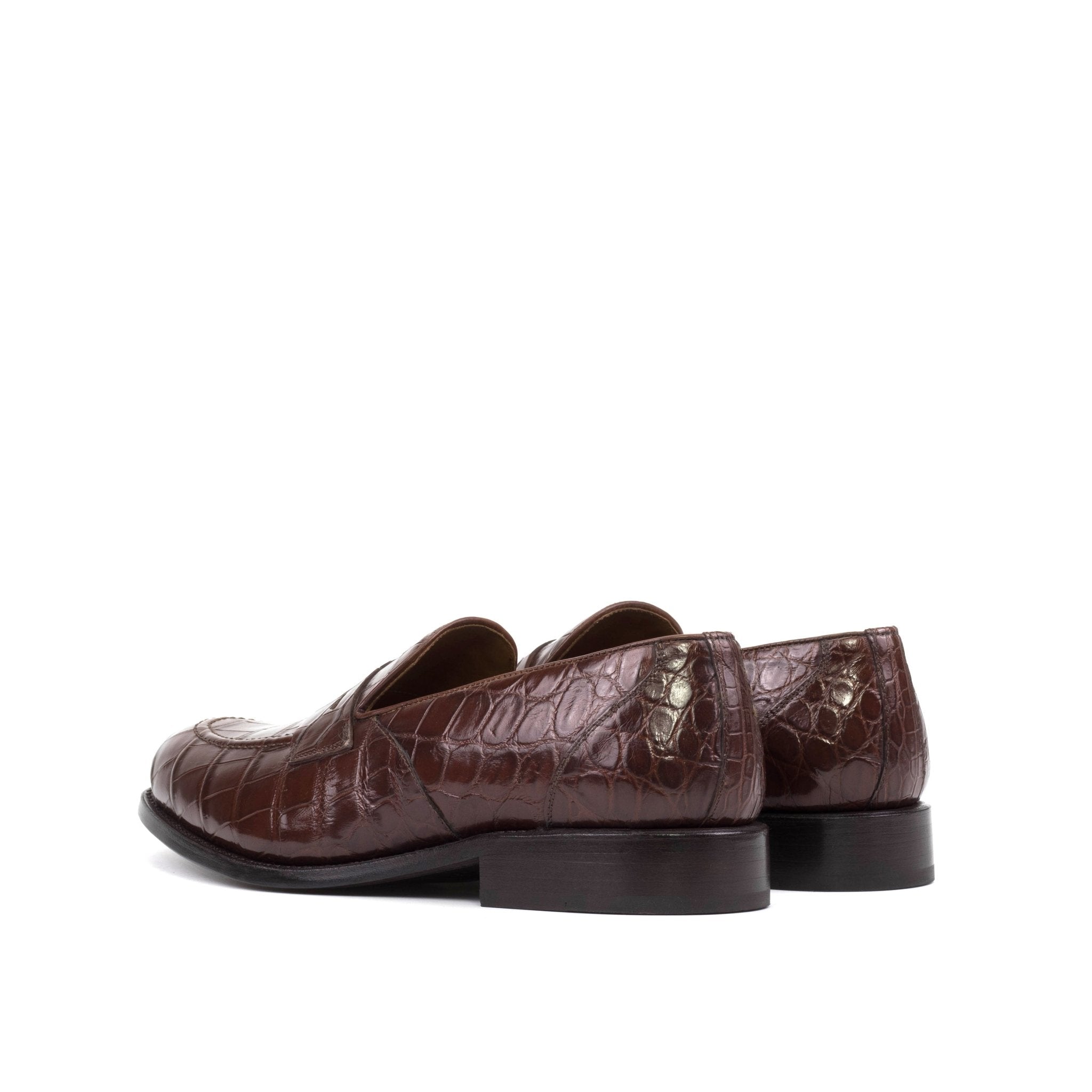 Dralyon - Real Exotic Crocodile/alligator skin leather red bottoms loafers