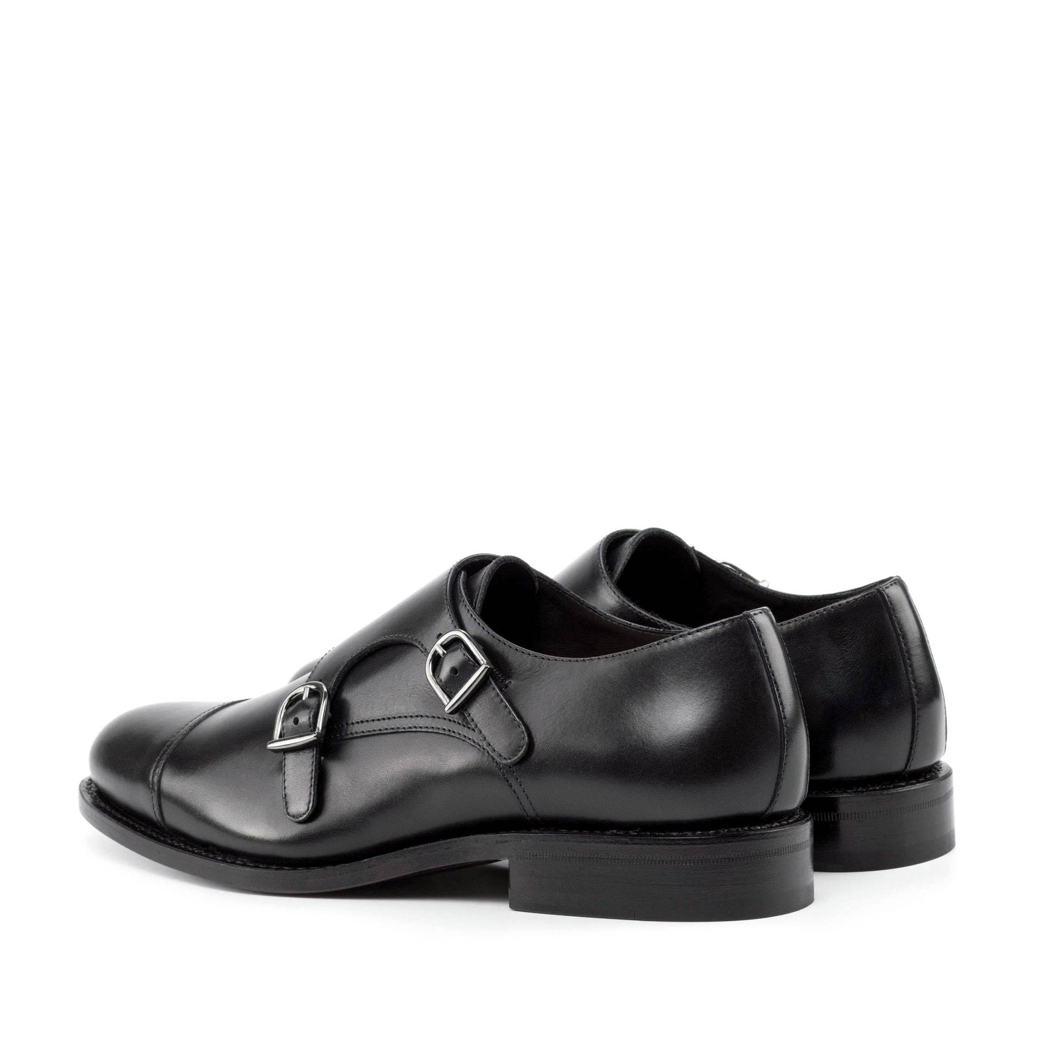 Laspa  - Classic double monk strap dress shoes for men