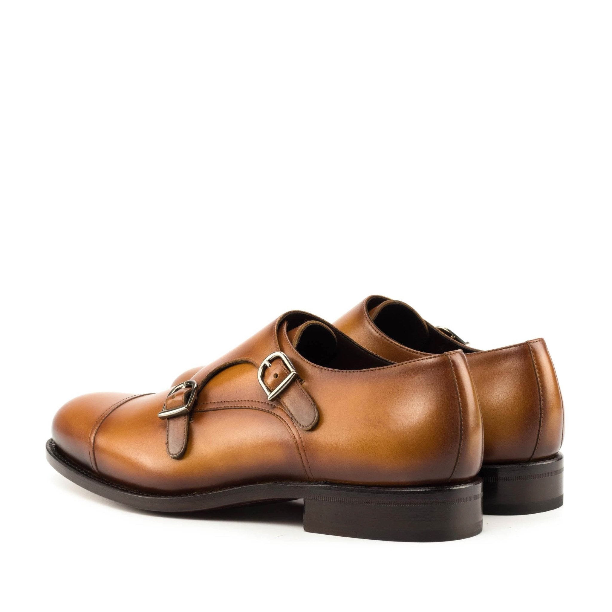 Laspa  - Classic double monk strap dress shoes for men
