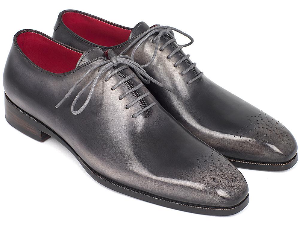 Completo - Men's Gray & Black Wholecut Oxfords