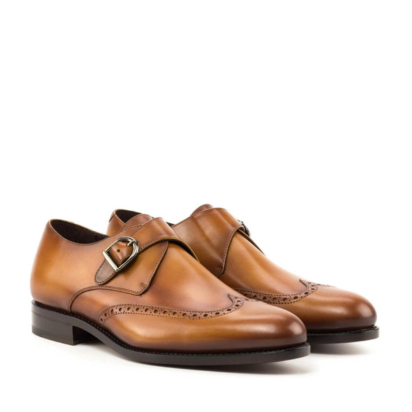 Laspa2  - Classic single monk strap formal dress shoes for men