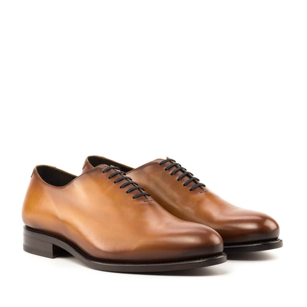 Raggio2 - Classic brown oxford whole cut dress shoes for men