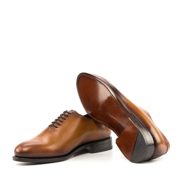 Raggio2 - Classic brown oxford whole cut dress shoes for men