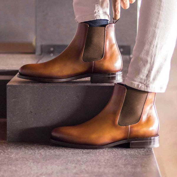 Griva - Classic Genuine leather Chelsea boots for men