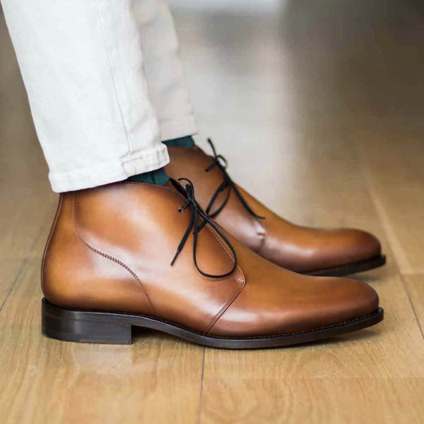 Marquero - Classic Leather Chukka boots for men