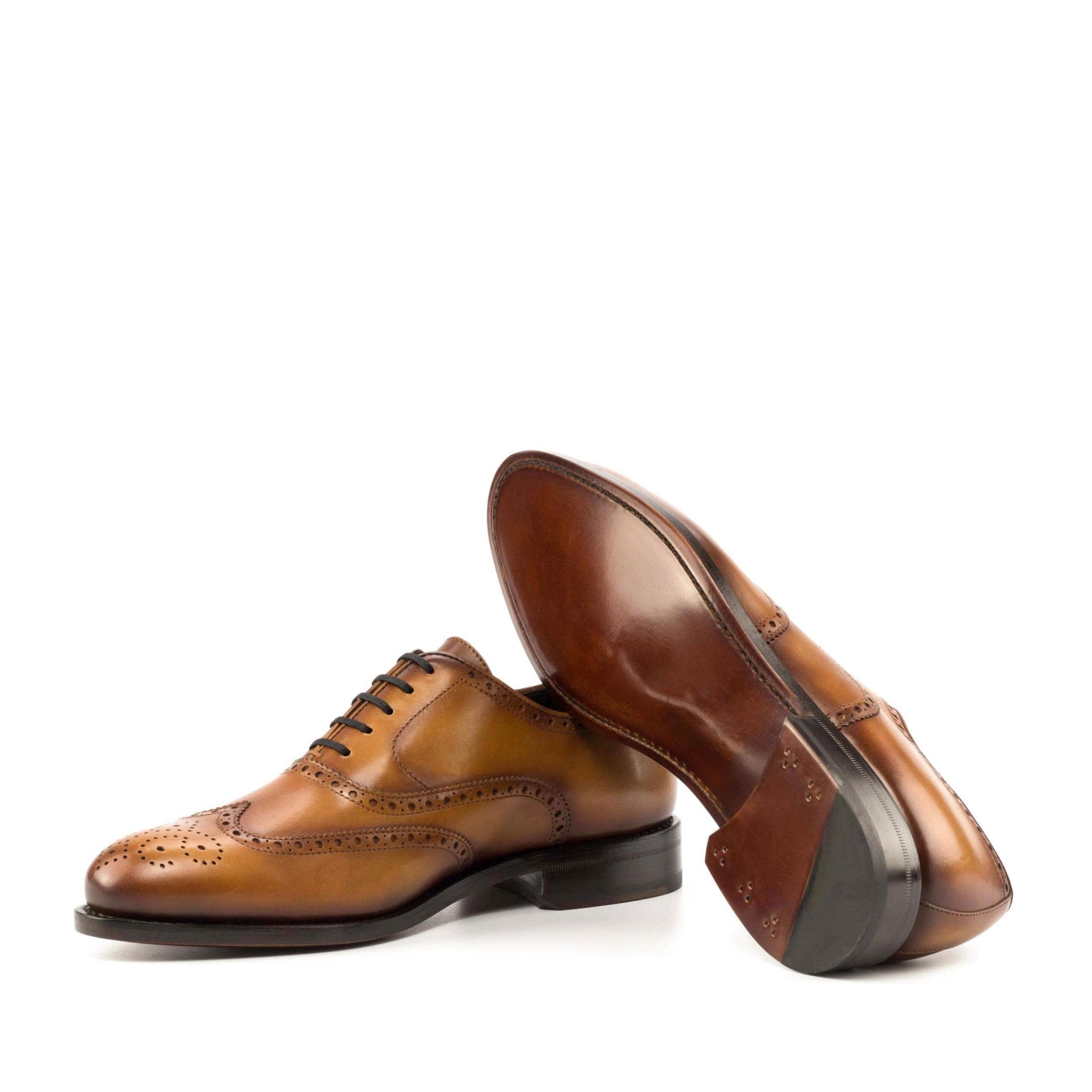 Tempo - Full brogue classic oxford dress shoes for men