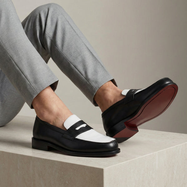 Ventisca - leather penny loafers
