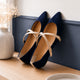 Lunoalia - suede cross-strap Mary Jane flats for women