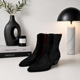 Olivienne suede western ankle boots for women, view 1 of 3