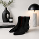 Olivienne - suede western ankle boots for women