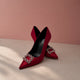 Palestra - suede crystal-brooch stiletto pumps for women