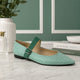 Celetta - polka-dot leather Mary Jane flats for women