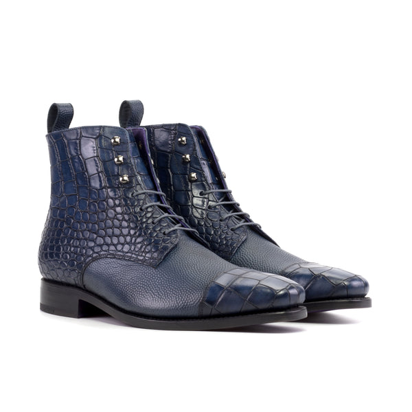 Monti - Crocodile print embossed boots for men