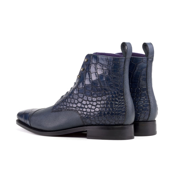 Monti - Crocodile print embossed boots for men