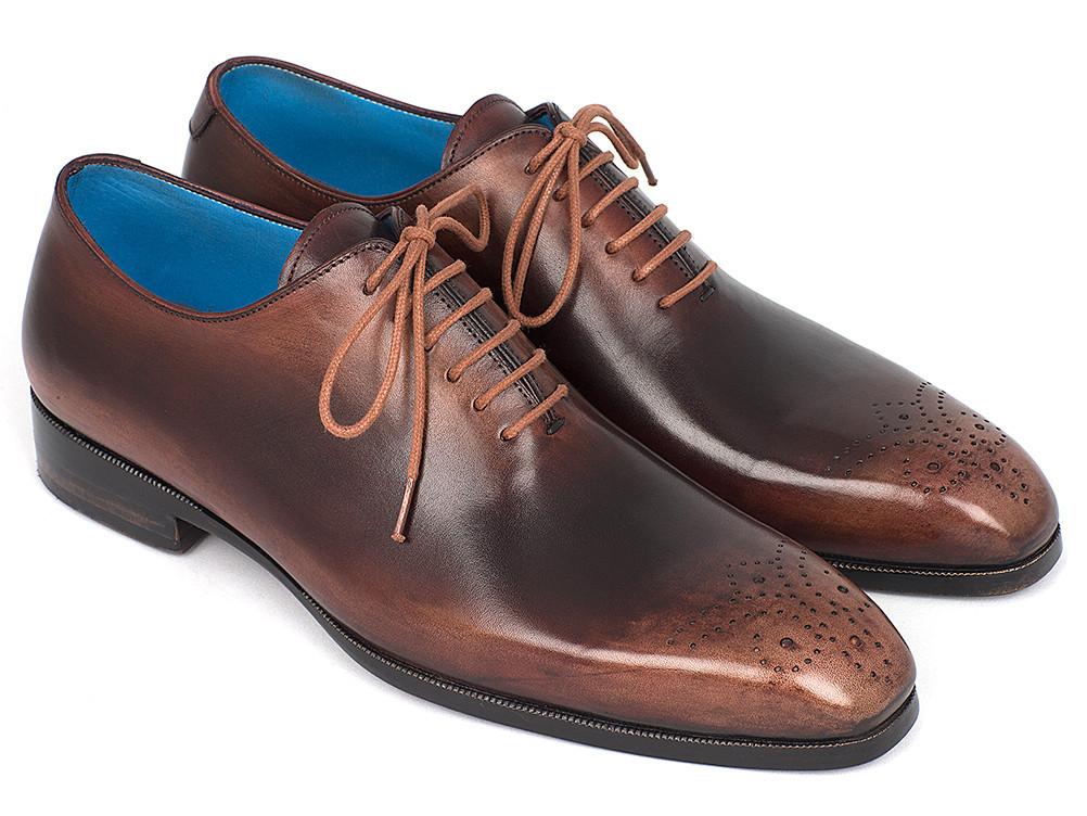 Men's Camel & Brown Wholecut Oxfords