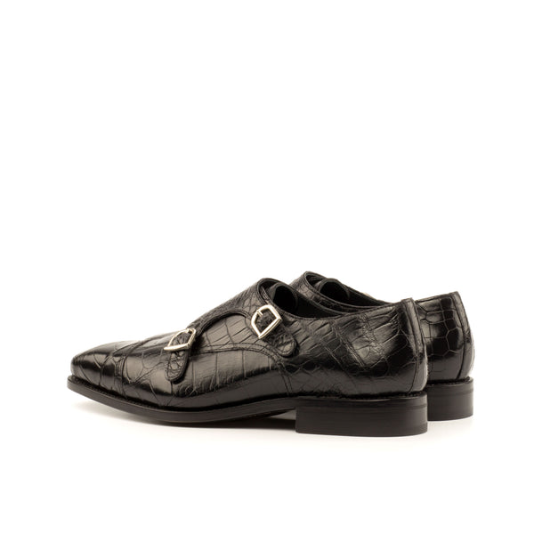 Sotica 4 - Genuine alligator leather Double monkstraps shoes