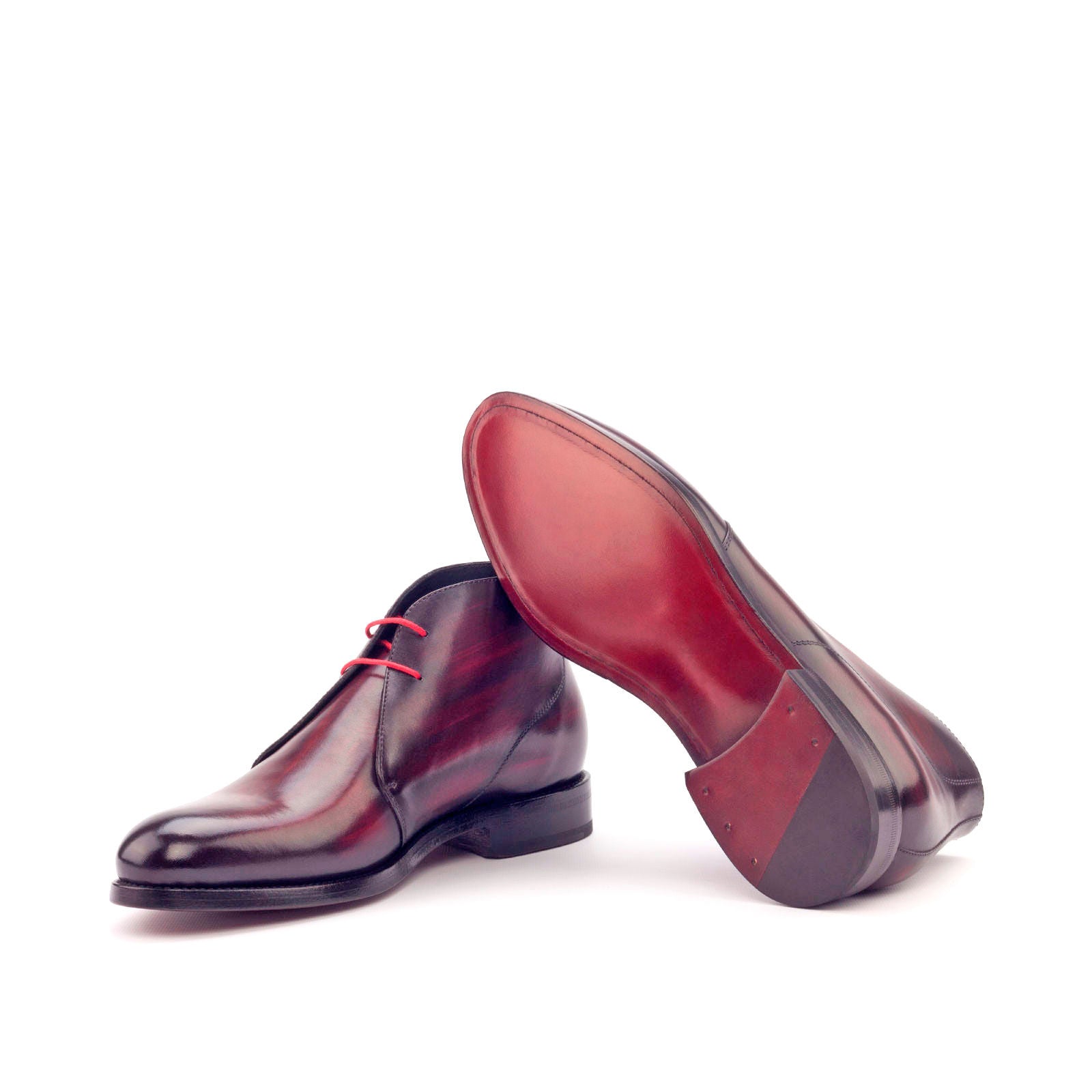 Quareira - Patina leather chukka boots