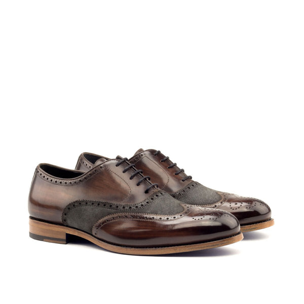 Navano - leather brogue oxford  shoes