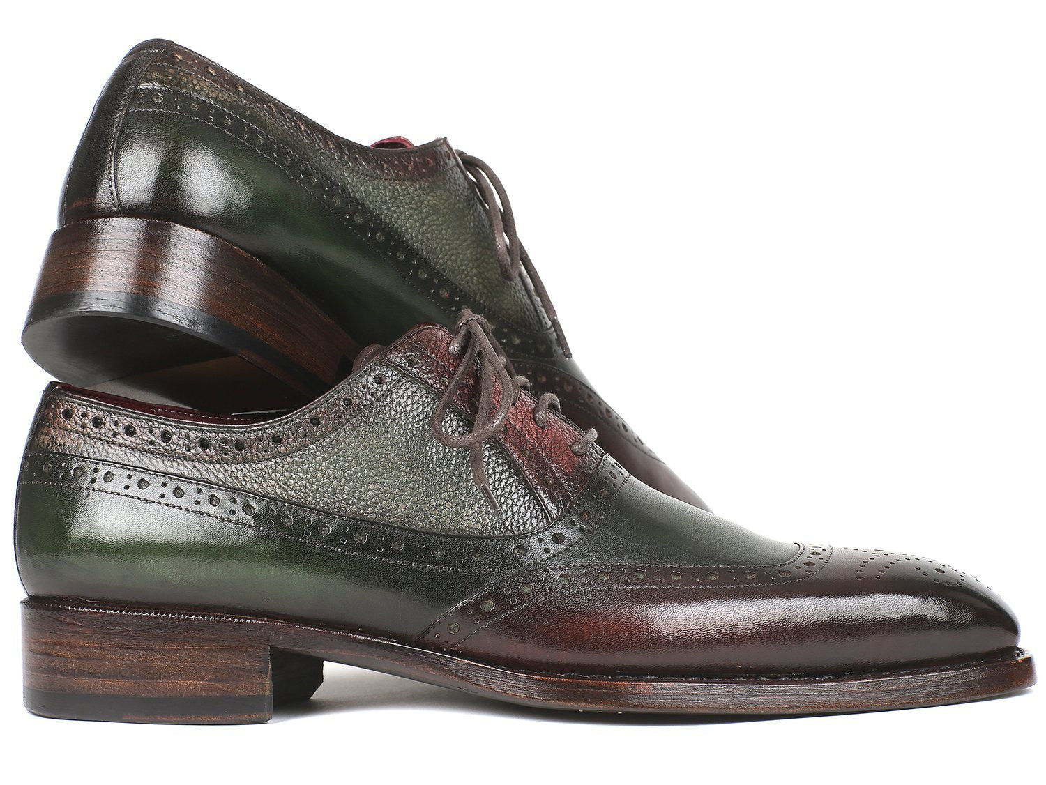 Rondi 3 - Goodyear Welted Oxfords Brown & Green