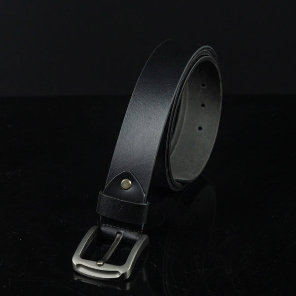 BUFFALO FINISH FINE GRAIN LEATHER BELT