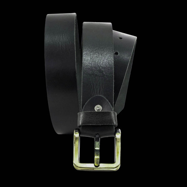 Roadie Black - Leather Belt for Men