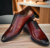 Grant3 -  Red wholecut oxford dress shoe for men