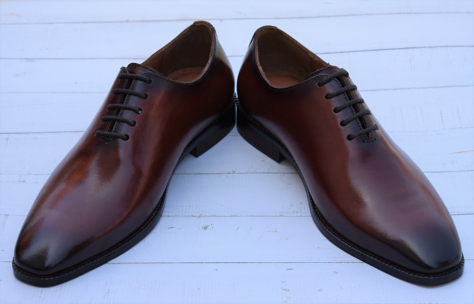 Grant Handmade Wholecut Leather Sole Shoes