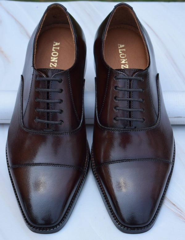 Revera - Handmade capote Leather oxford dress Shoes