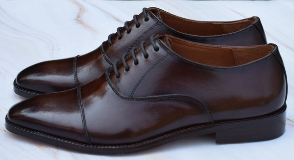 Revera - Handmade capote Leather oxford dress Shoes