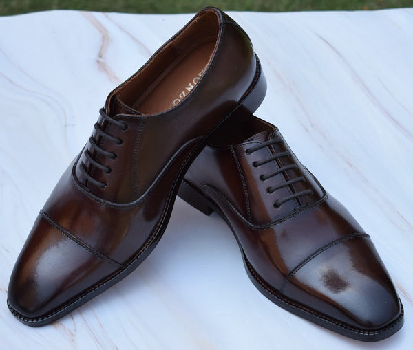 Revera - Handmade capote Leather oxford dress Shoes
