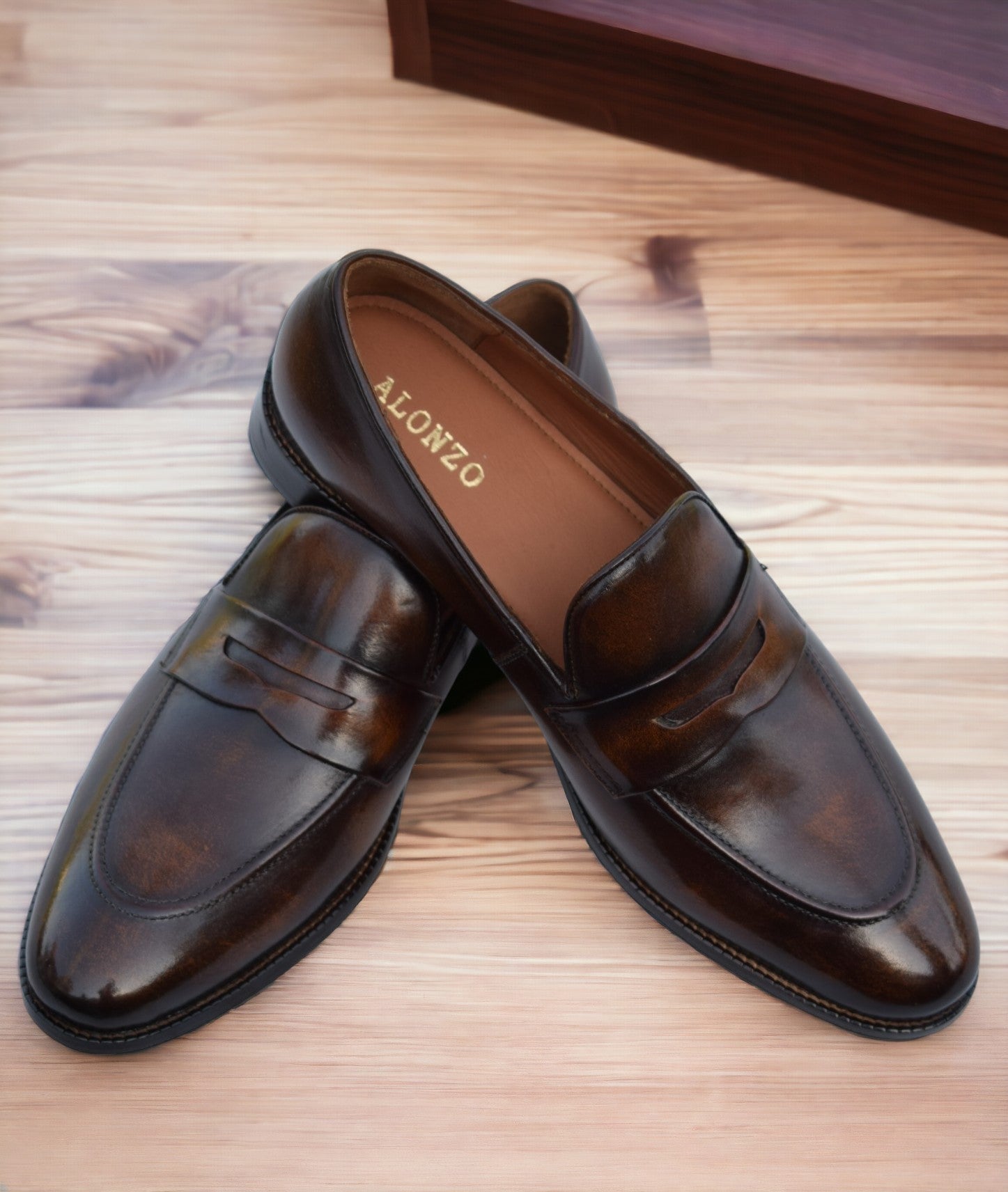 Tirano - Classic Leather Penny loafers shoes for men