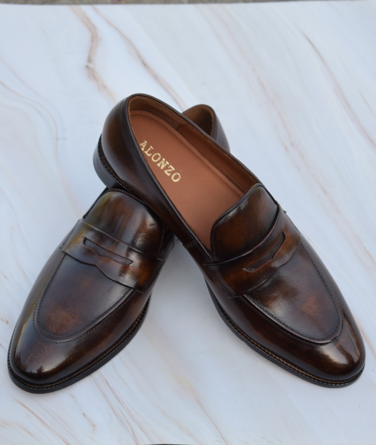 Tirano - Classic Leather Penny loafers shoes for men