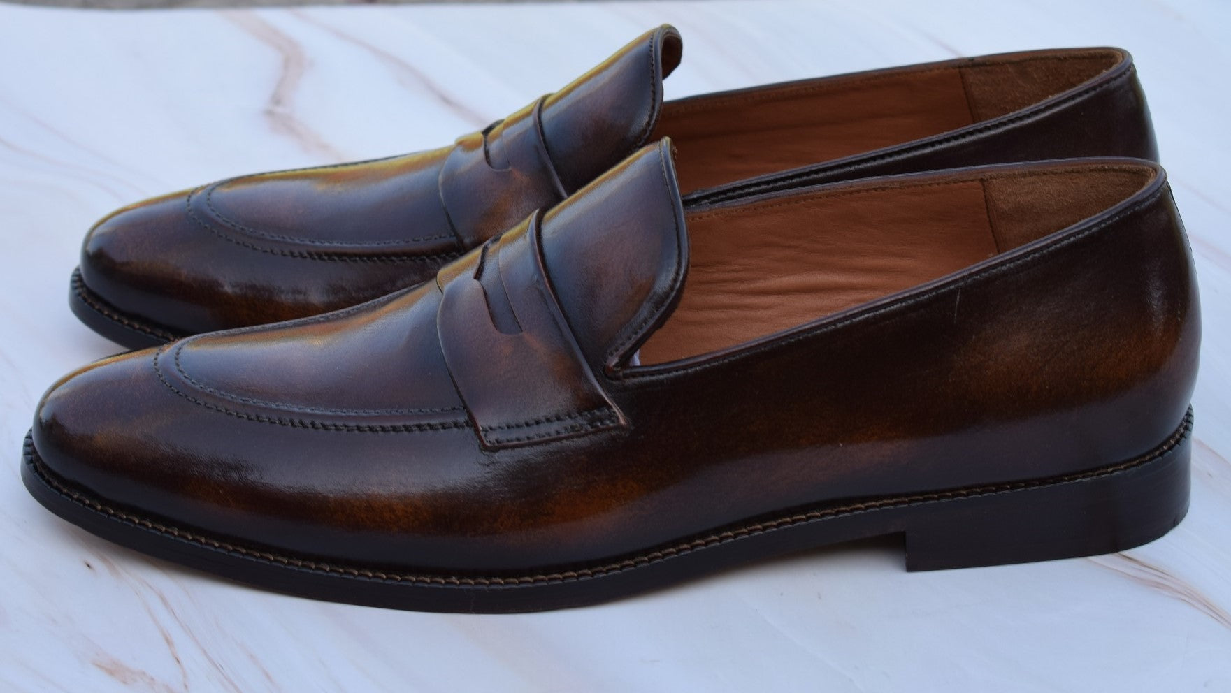 Tirano - Classic Leather Penny loafers shoes for men