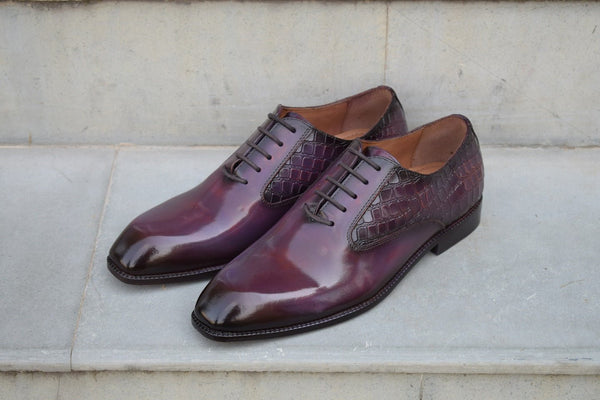 Greyson3 Handpatina Wholecut Leather  Shoes