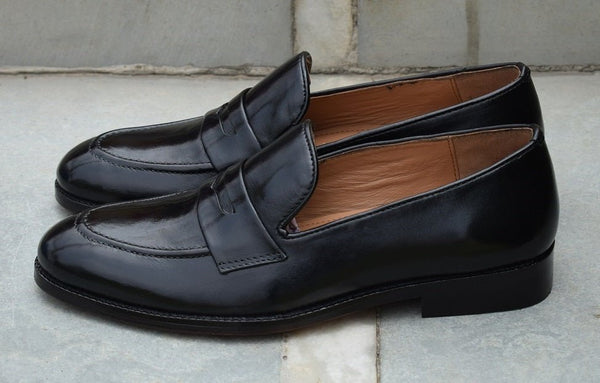 aspè - Handmade leather penny loafers for men
