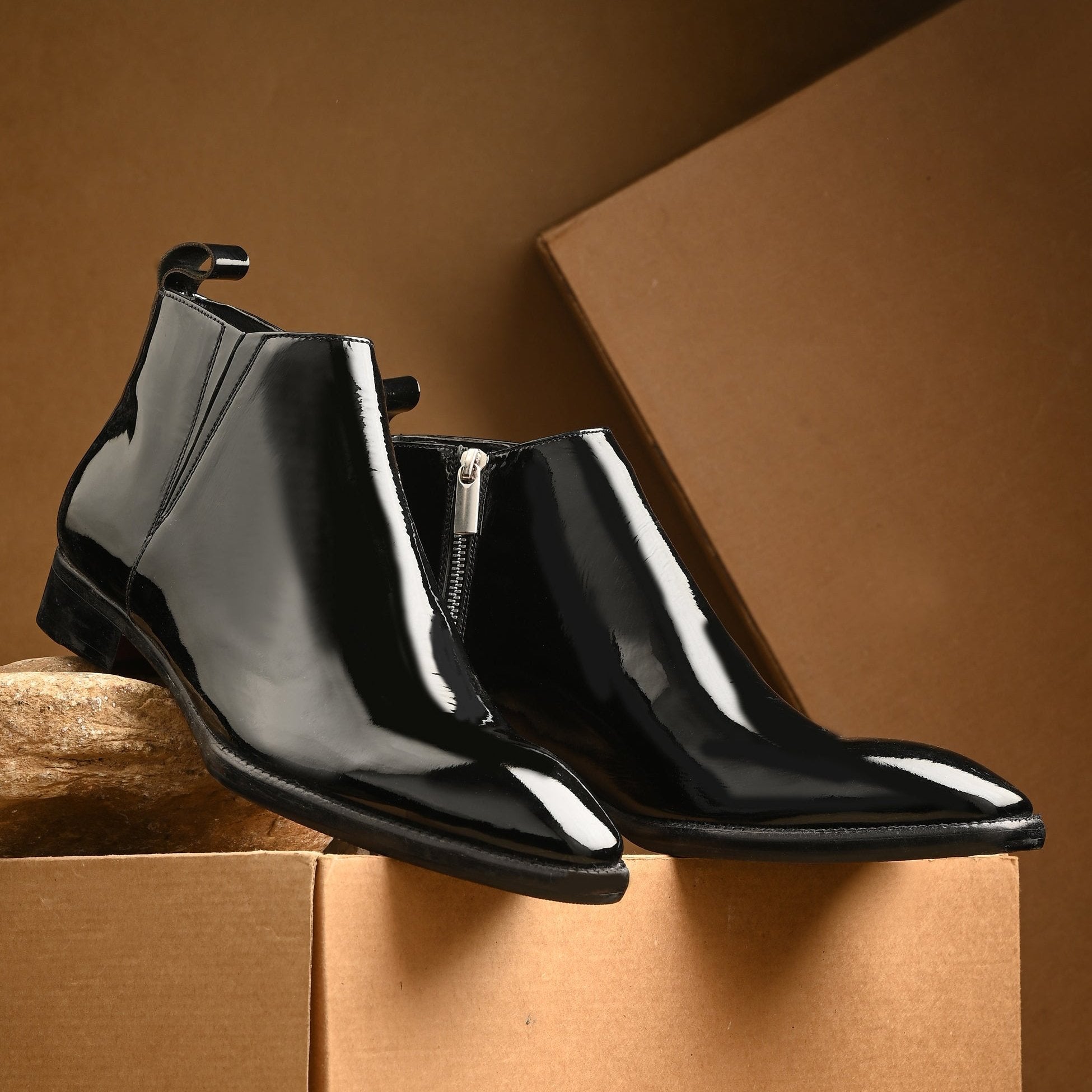 Royal The Black Patent Boot