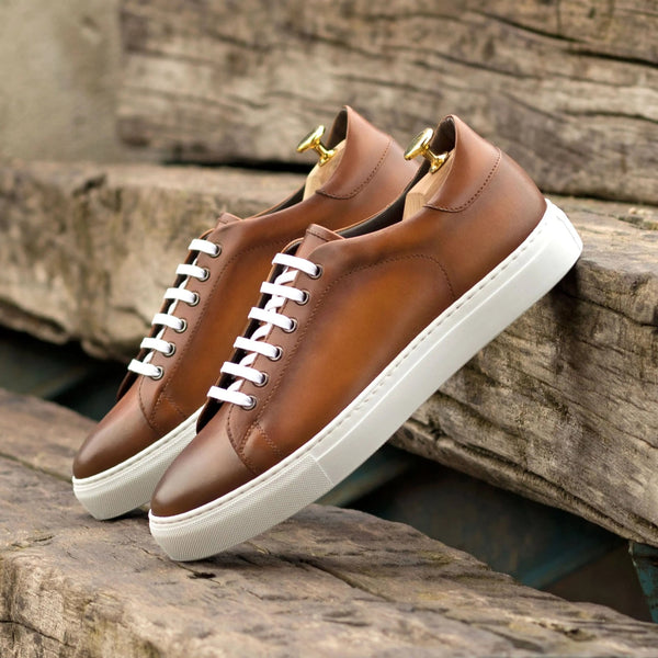 Dimaro -  Men's Brown leather Sneakers/trainers