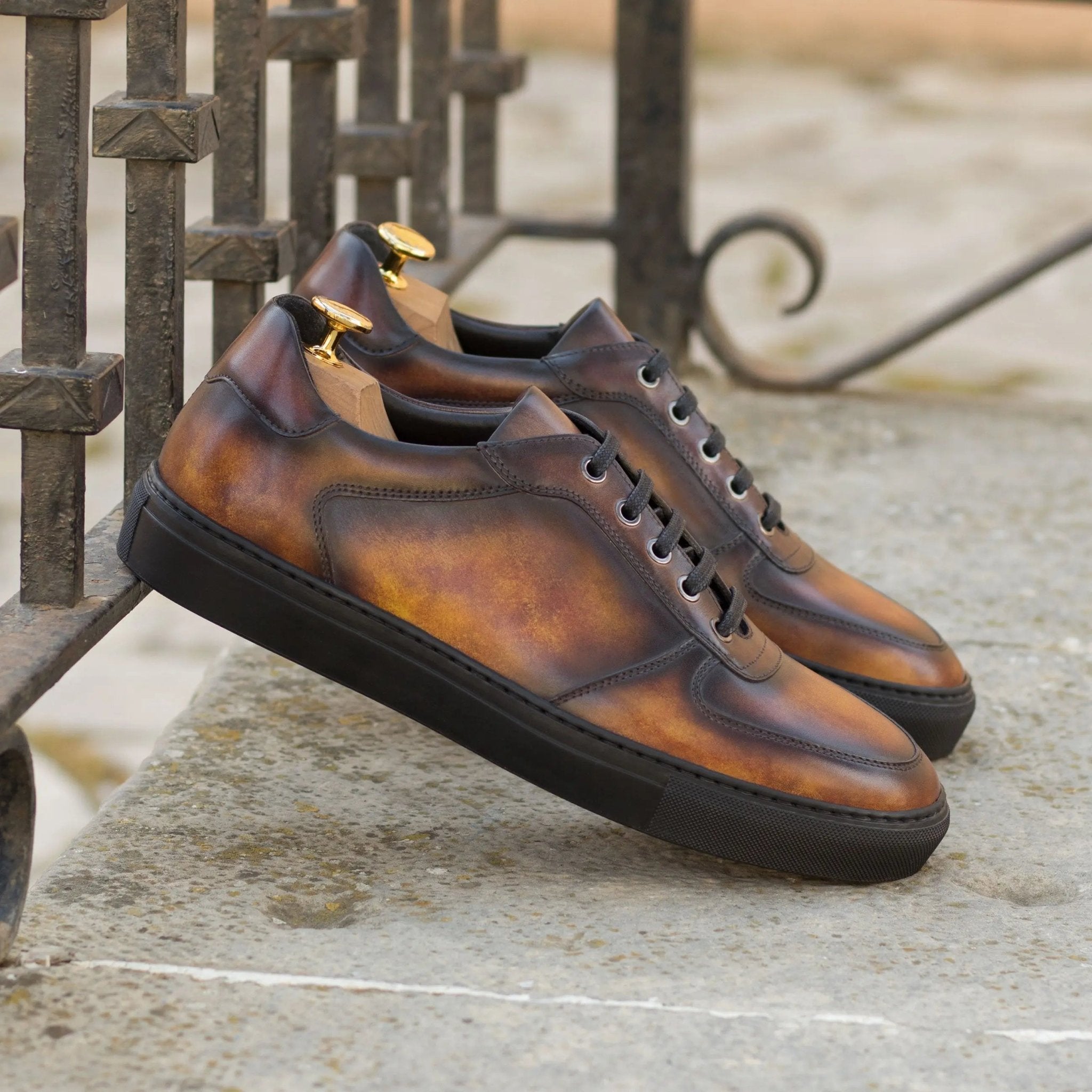 Dimaro -  Brown Men's Italian Dress Sneakers
