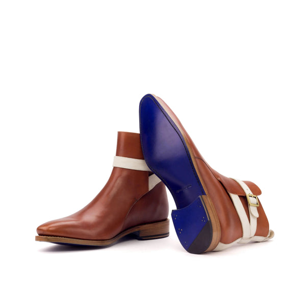 Pacina 2 - Ivory strap Men's Leather Cognac Jodhpur Boot
