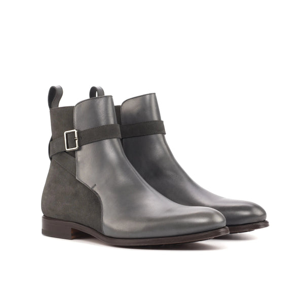 Pacinala - Grey Men's Lux Suede & Leather Jodhpur Boot