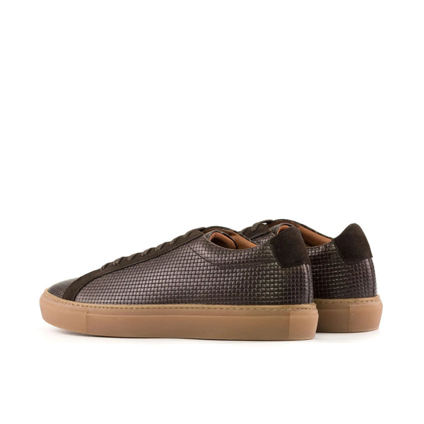 Volare -  Dark Brown Men's Lux Suede Dress Sneakers