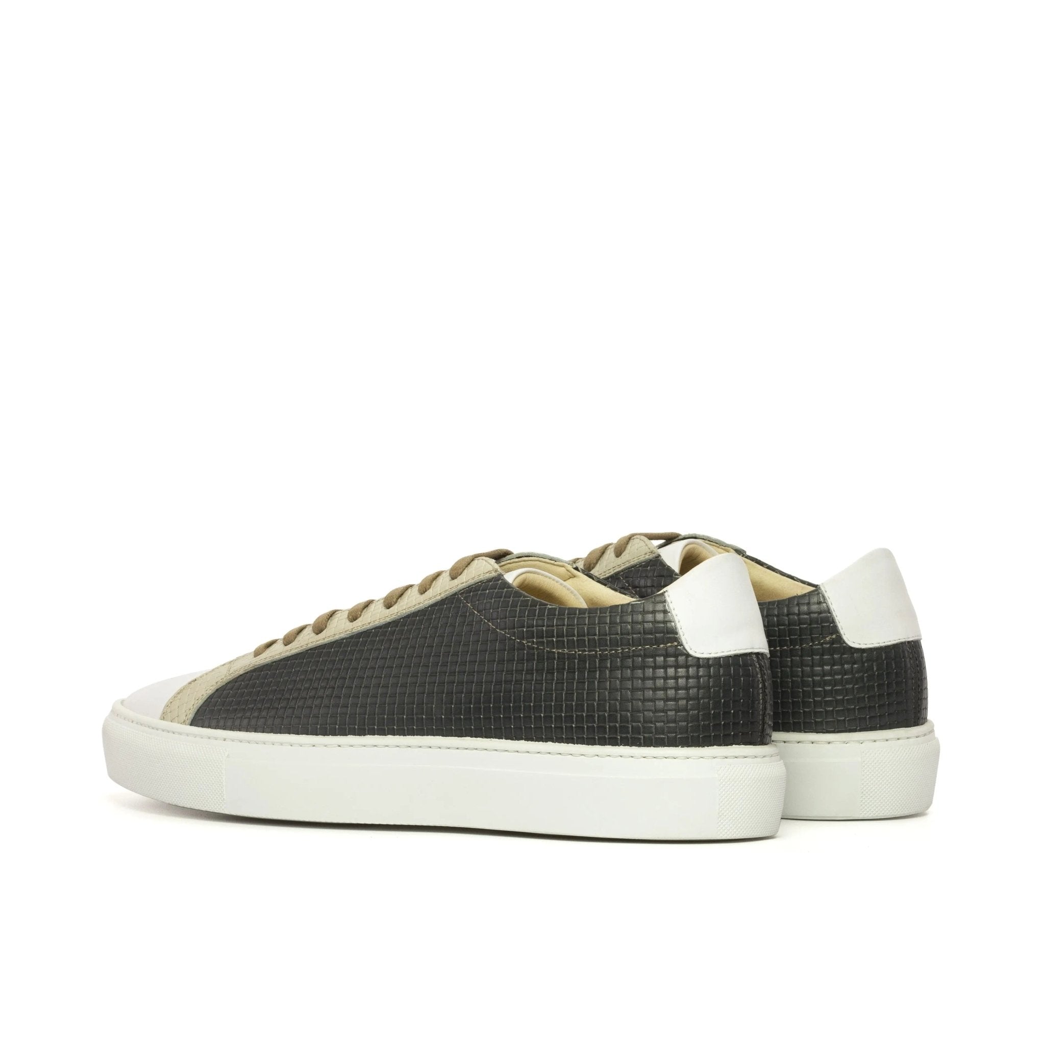 Volare -  Grey / Nude / White Men's Leather Dress Sneakers