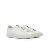 Volare -  White Men's Italian Leather Dress Sneakers