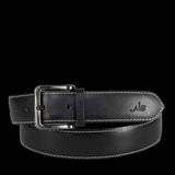 Feather Edge Black - Leather Belt For Men