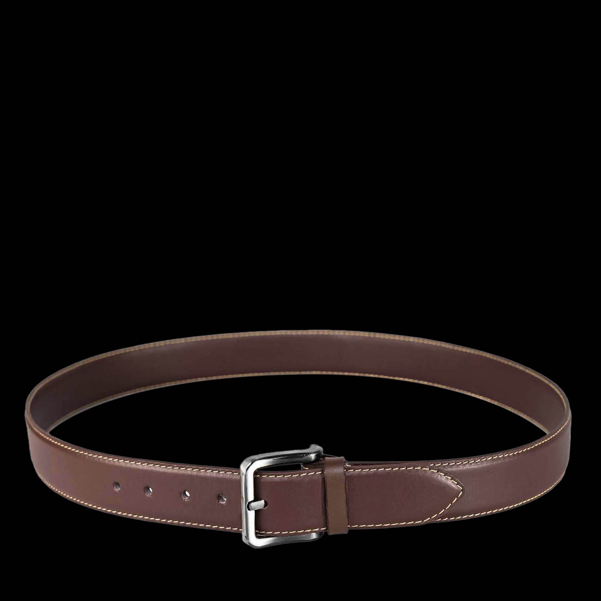 Feather Edge Burgundy - Leather Belt For Men